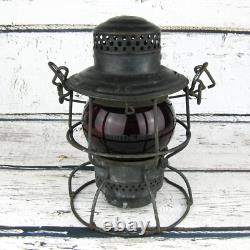 Vintage Adams & Westlake Railroad Lantern Southern RY Red Globe PRR