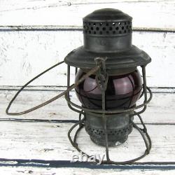 Vintage Adams & Westlake Railroad Lantern Southern RY Red Globe PRR