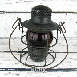 Vintage Adams & Westlake Railroad Lantern Southern RY Red Globe PRR