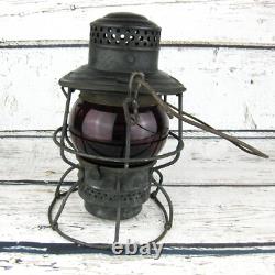 Vintage Adams & Westlake Railroad Lantern Southern RY Red Globe PRR