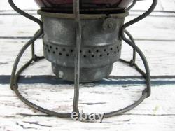 Vintage Adams & Westlake Railroad Lantern Southern RY Red Globe PRR