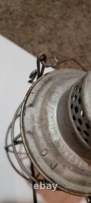 Vintage Adams & Westlake Railroad Lantern with Clear Globe Cnx Electrified
