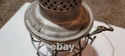 Vintage Adams & Westlake Railroad Lantern with Clear Globe Cnx Electrified