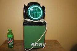 Vintage Adlake 4 Way Railroad Train Switch Signal Lantern Lamp Light NICE