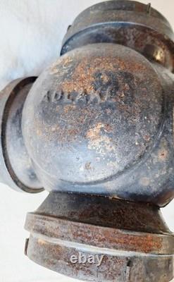Vintage Adlake 4-Way Reflex Railroad Signal Switch Lamp With Stone Guards Train