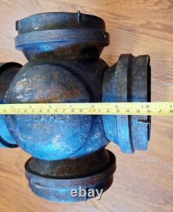 Vintage Adlake 4-Way Reflex Railroad Signal Switch Lamp With Stone Guards Train