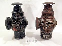 Vintage Adlake Automotive Lamp Lanterns 1907 Patent Date Railroad 8 Inches Tall