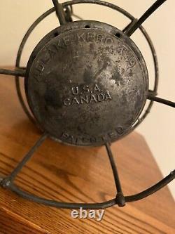 Vintage Adlake CPR Canadian Pacific Railroad Adlake Kero Lantern Orange Globe