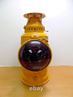 Vintage Adlake Chicago Non Sweating Lantern Railroad Lamp with Burner & Bracket