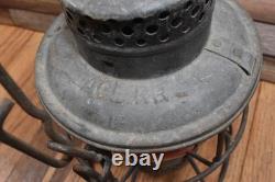 Vintage Adlake Kero Atlantic Coast Line ACL Railroad Lantern w Red Glass Globe