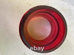 Vintage Adlake Kero Pennsylvania Railroad PRR Red Globe Lantern