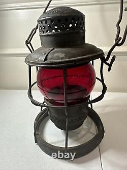 Vintage Adlake Kero Railroad Kerosene Lamp Train Light Lantern USA