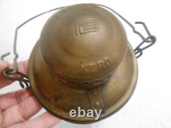 Vintage Adlake Kero Railroad Kerosene Lantern Lamp Light Red Globe