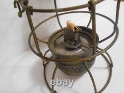 Vintage Adlake Kero Railroad Kerosene Lantern Lamp Light Red Globe