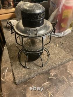Vintage Adlake Kero Railroad Lantern & Clear Globe Train Lamp