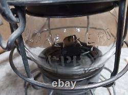 Vintage Adlake Kero Railroad Train Lantern Oil Lamp CPR HIRAM L. PIPER switchman