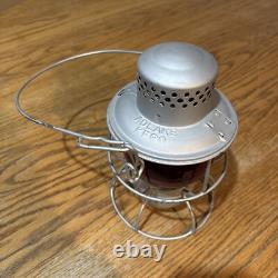Vintage Adlake Kero Small Railroad Lantern Red Globe 9-1/2 Tall Really Nice