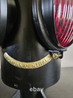 Vintage Adlake Michigan Central Railroad Switch Lamp Lantern MCR Complete Burner