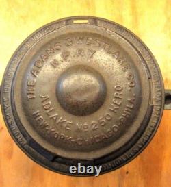 Vintage Adlake No 250 Kero Railroad Lantern N. P. RY Red Globe