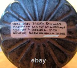 Vintage Adlake No 250 Kero Railroad Lantern N. P. RY Red Globe