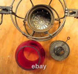 Vintage Adlake No 250 Kero Railroad Lantern N. P. RY Red Globe