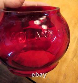 Vintage Adlake No 250 Kero Railroad Lantern N. P. RY Red Globe