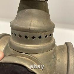 Vintage Adlake Non-Sweating 3 Way Railroad Signal Lamp Kerosene lantern Antique