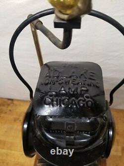 Vintage Adlake Non Sweating 4-Way Train Switch Marker Railroad Lamp Lantern B. R