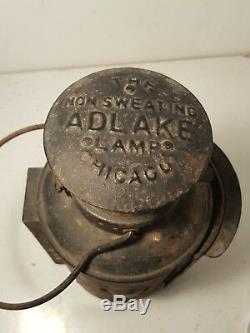 Vintage Adlake Non Sweating Chicago Lamp Lantern Railroad Switch Train