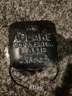 Vintage Adlake Non Sweating Chicago Railroad Lamp Lantern