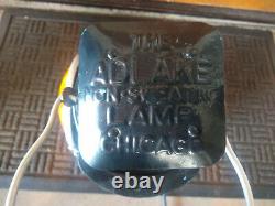 Vintage Adlake Non-Sweating Lamp Chicago RR Railroad Lantern Electrified Lamp