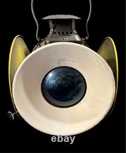 Vintage Adlake Non-Sweating Railroad Lamp Lantern Chicago Four Lens Signal Light