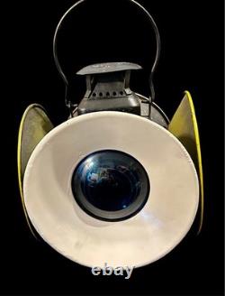 Vintage Adlake Non-Sweating Railroad Lamp Lantern Chicago Four Lens Signal Light