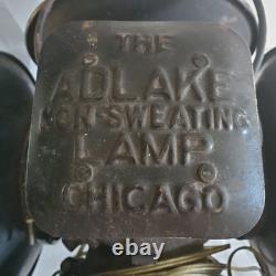 Vintage Adlake Non-Sweating Railroad Switch Lantern 4 Way Signal Light Chicago