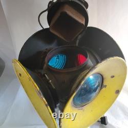 Vintage Adlake Non-Sweating Railroad Switch Lantern 4 Way Signal Light Chicago