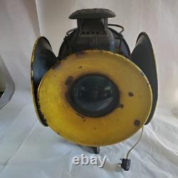 Vintage Adlake Non-Sweating Railroad Switch Lantern 4 Way Signal Light Chicago