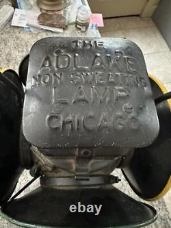 Vintage Adlake Non-sweating Railroad Switch Signal Lantern Kerosene Lamp Chicago