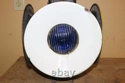 Vintage Adlake Railroad 4 Way Switch Signal Lamp Light Glass Lenses