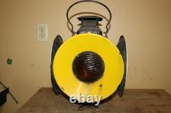 Vintage Adlake Railroad 4 Way Switch Signal Lamp Light Glass Lenses