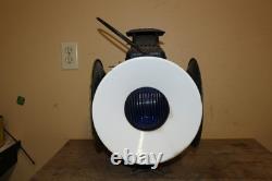 Vintage Adlake Railroad 4 Way Switch Signal Lamp Light Glass Lenses