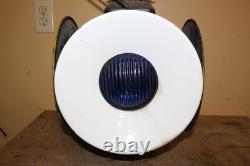 Vintage Adlake Railroad 4 Way Switch Signal Lamp Light Glass Lenses