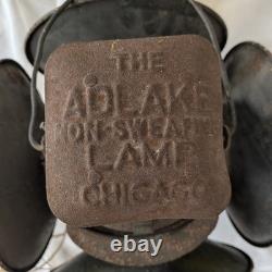 Vintage Adlake Railroad 4 Way Switch Signal Lamp Light Glass Lenses Electrified