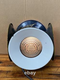 Vintage Adlake Railroad Lamp Lantern 4 Way Switch Signal Plug In Tested Works