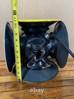 Vintage Adlake Railroad Lamp Lantern 4 Way Switch Signal Plug In Tested Works