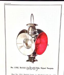 Vintage Adlake Railroad Railway Signal Lamp With Day Targets Nice One