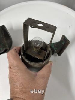 Vintage Adlake Railroad Train Caboose Lamp 4 Way Signal Lantern Light Marker