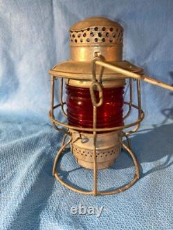 Vintage Adlake SOU RY Red Globe Railroad Lantern