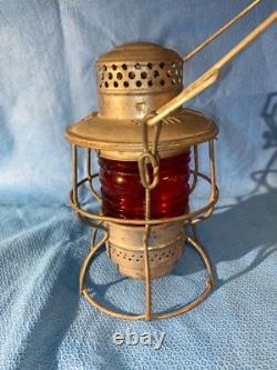 Vintage Adlake SOU RY Red Globe Railroad Lantern
