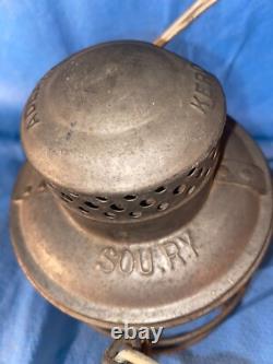 Vintage Adlake SOU RY Red Globe Railroad Lantern