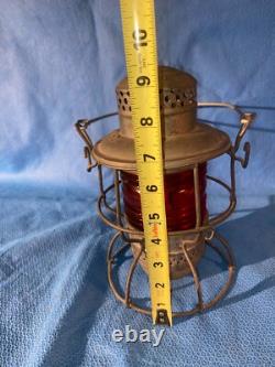Vintage Adlake SOU RY Red Globe Railroad Lantern